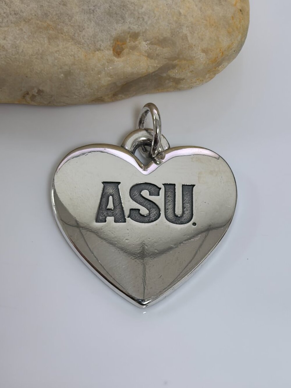 James Avery Arizona State University Small Heart Charm, S925 Silver Jewelry